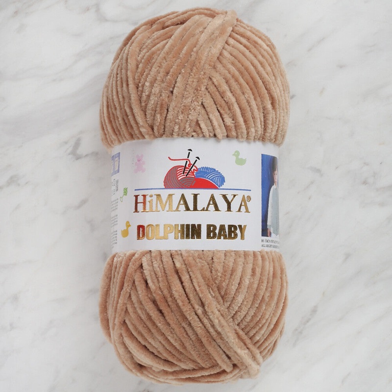 Himalaya Dolphin Baby Chenille Yarn, Beige – 80365