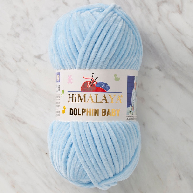 Himalaya Dolphin Baby Chenille Yarn, Blue – 80306