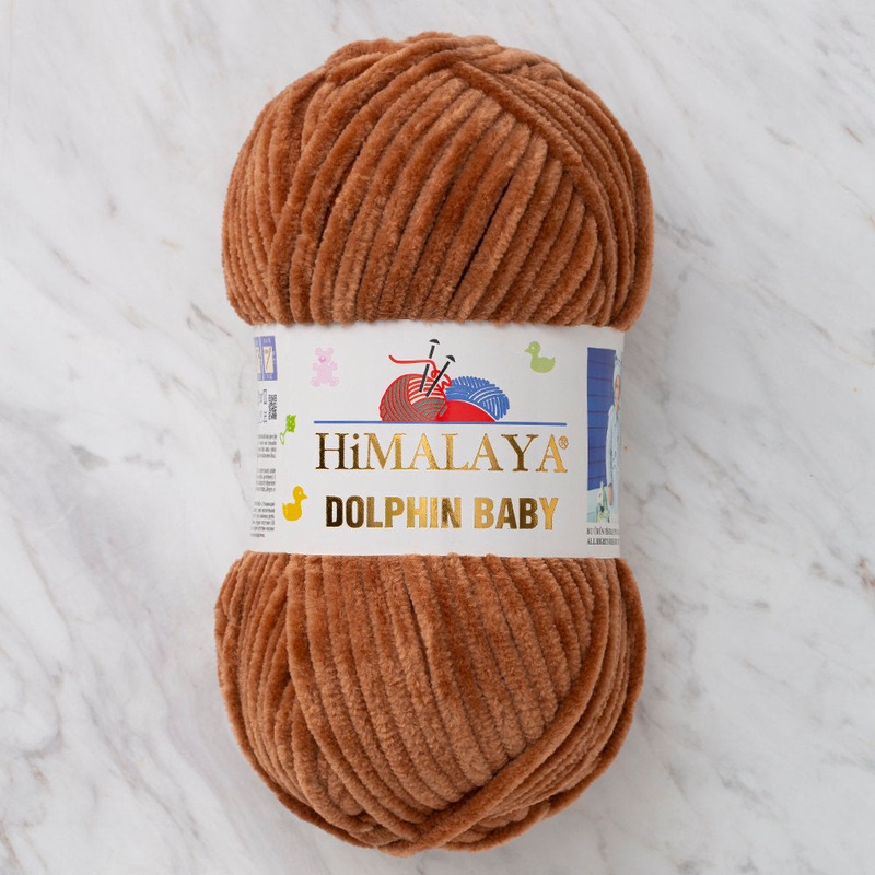 Himalaya Dolphin Baby Chenille Yarn, Brown – 80337