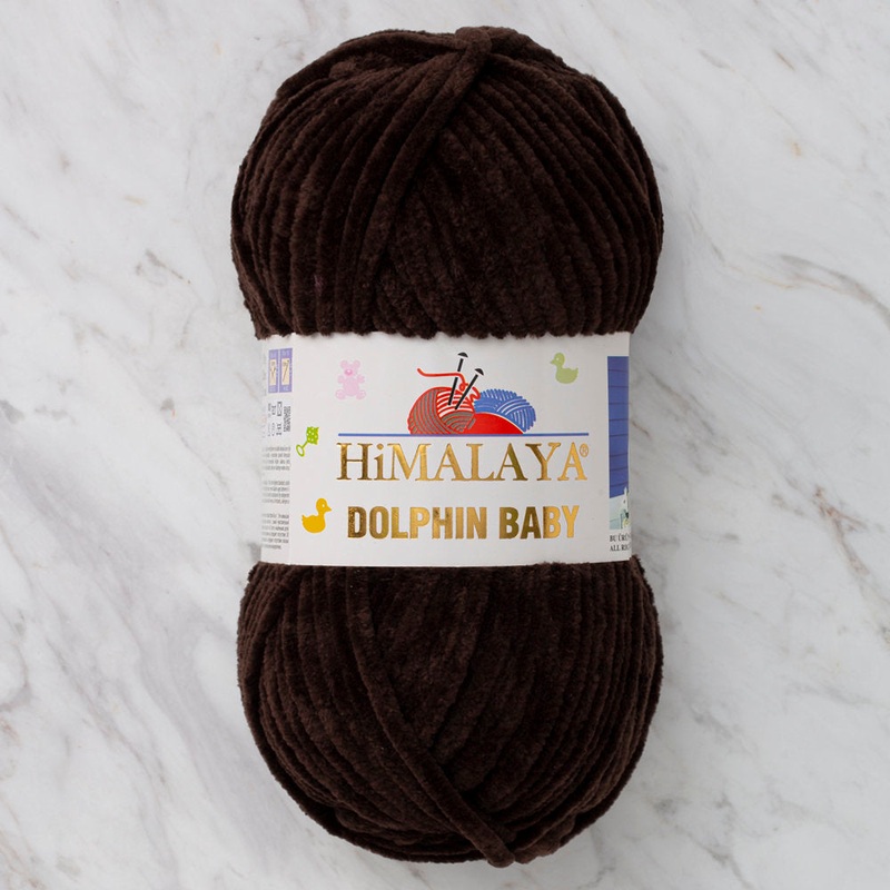 Himalaya Dolphin Baby Chenille Yarn, Brown – 80343