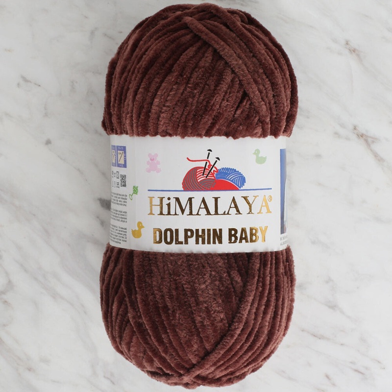 Himalaya Dolphin Baby Chenille Yarn, Brown – 80366