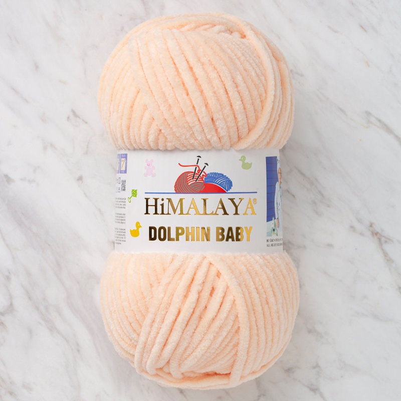 Himalaya Dolphin Baby Chenille Yarn, Cream – 80333