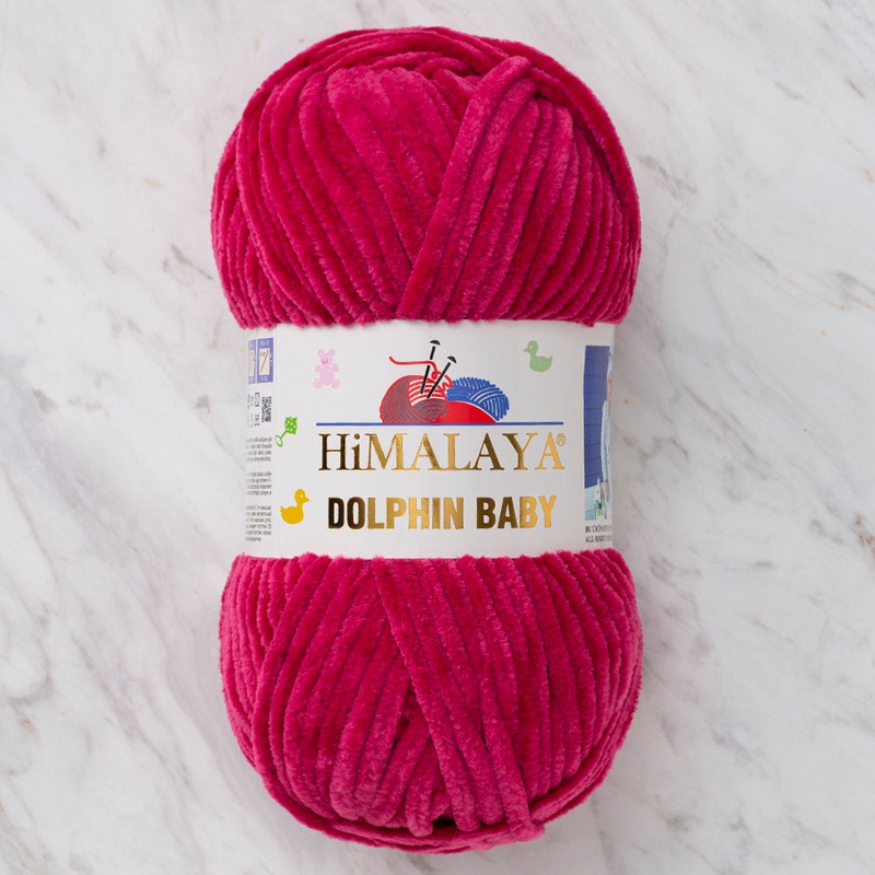 Himalaya Dolphin Baby Chenille Yarn, Fuchsia – 80310