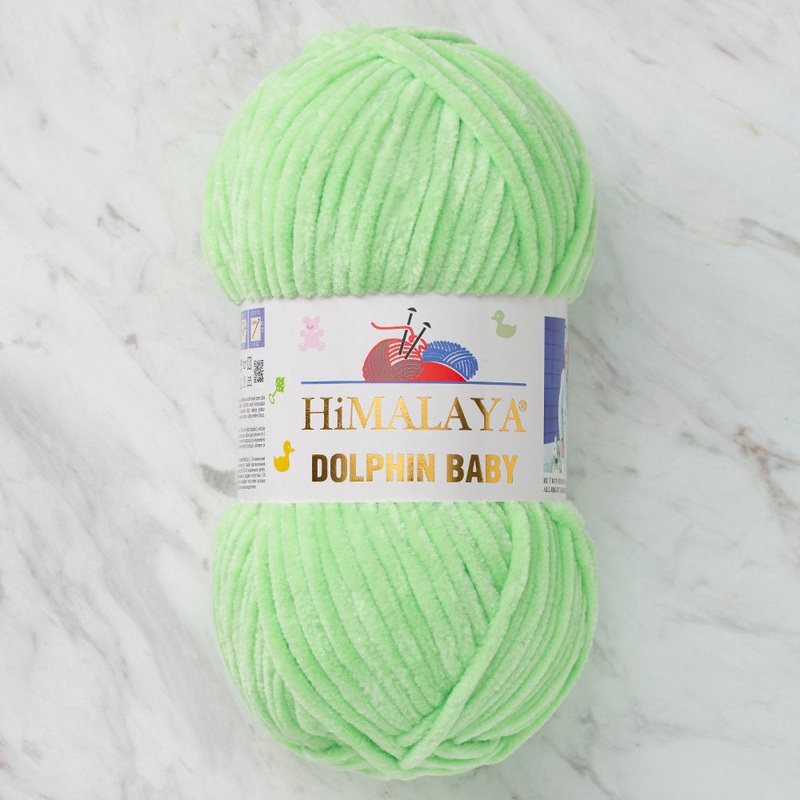 Himalaya Dolphin Baby Chenille Yarn, Green – 80350