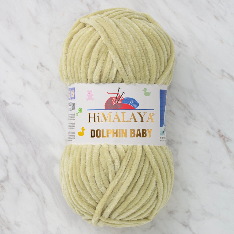 Himalaya Dolphin Baby Chenille Yarn, Green – 80359