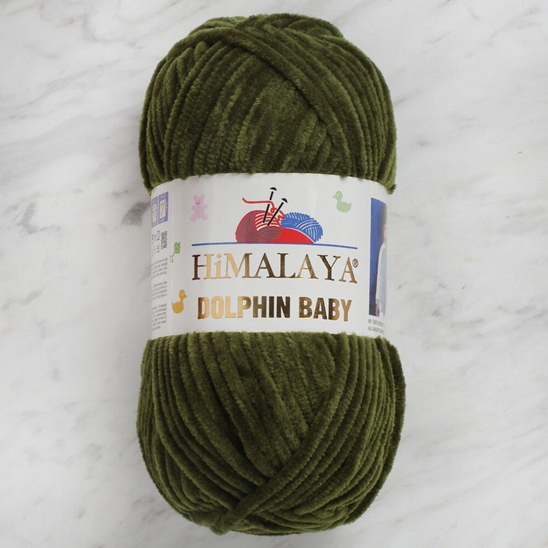 Himalaya Dolphin Baby Chenille Yarn, Green – 80361