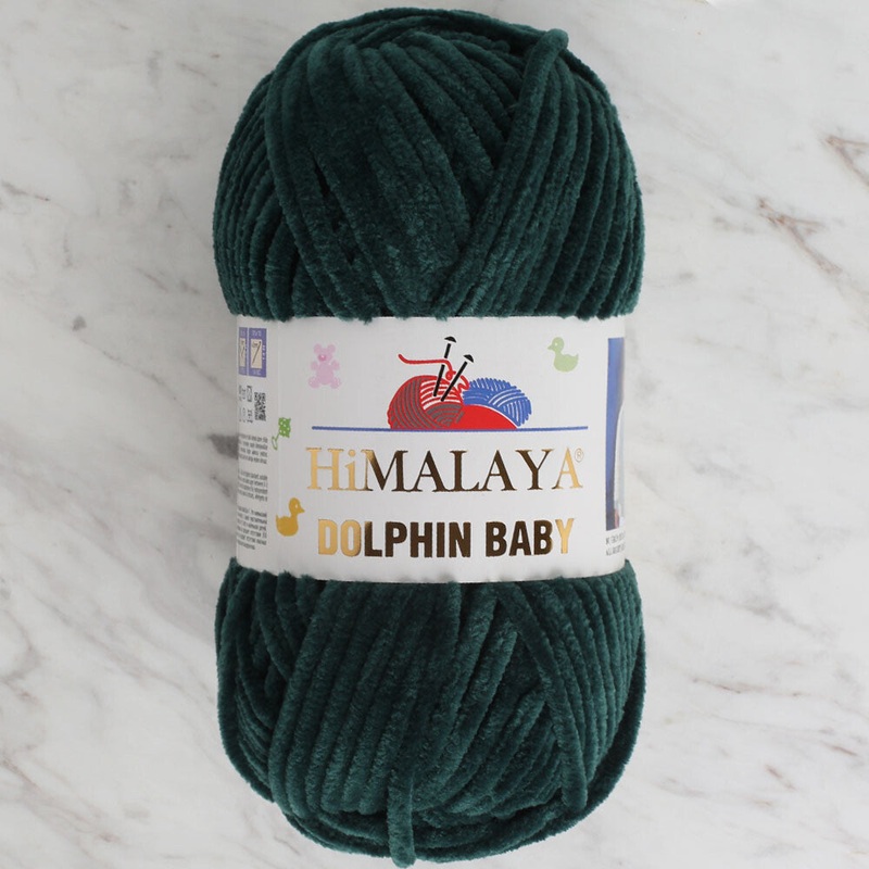 Himalaya Dolphin Baby Chenille Yarn, Green – 80362