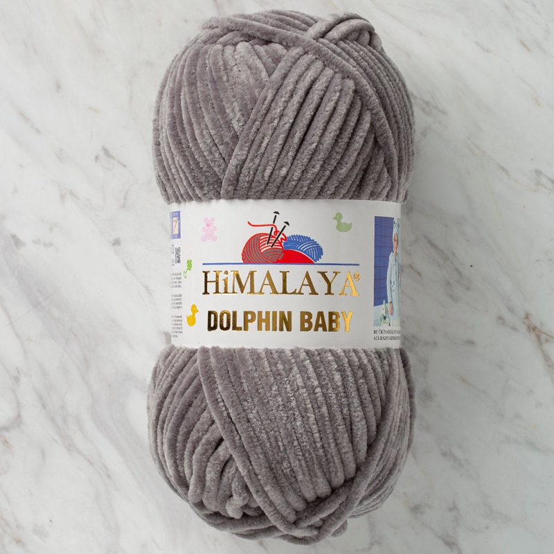 Himalaya Dolphin Baby Chenille Yarn, Grey – 80320