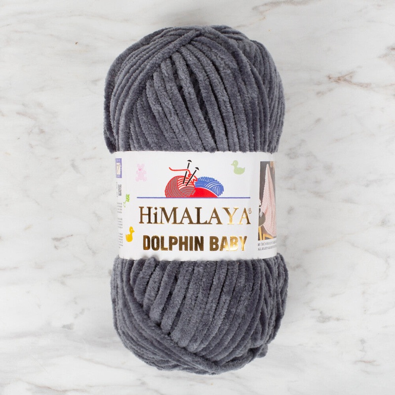 Himalaya Dolphin Baby Chenille Yarn, Grey – 80367
