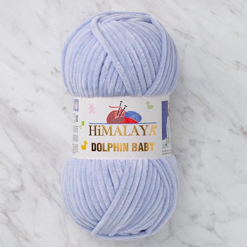 Himalaya Dolphin Baby Chenille Yarn, Ice Blue – 80344