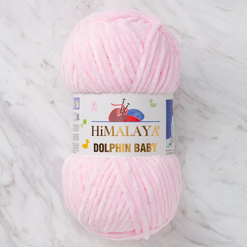 Himalaya Dolphin Baby Chenille Yarn, Light Pink – 80303