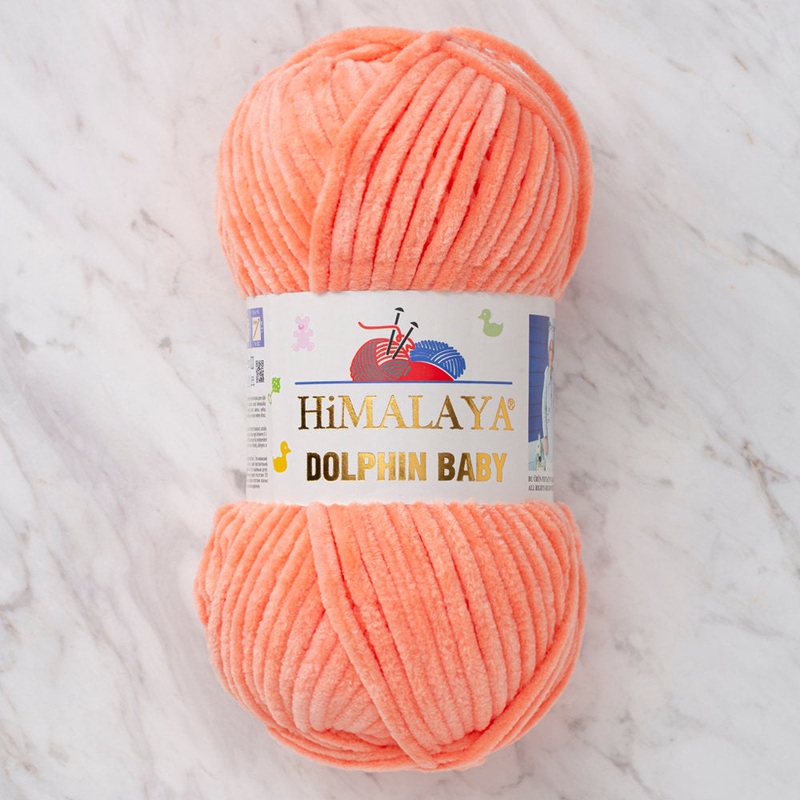 Himalaya Dolphin Baby Chenille Yarn, Orange – 80355