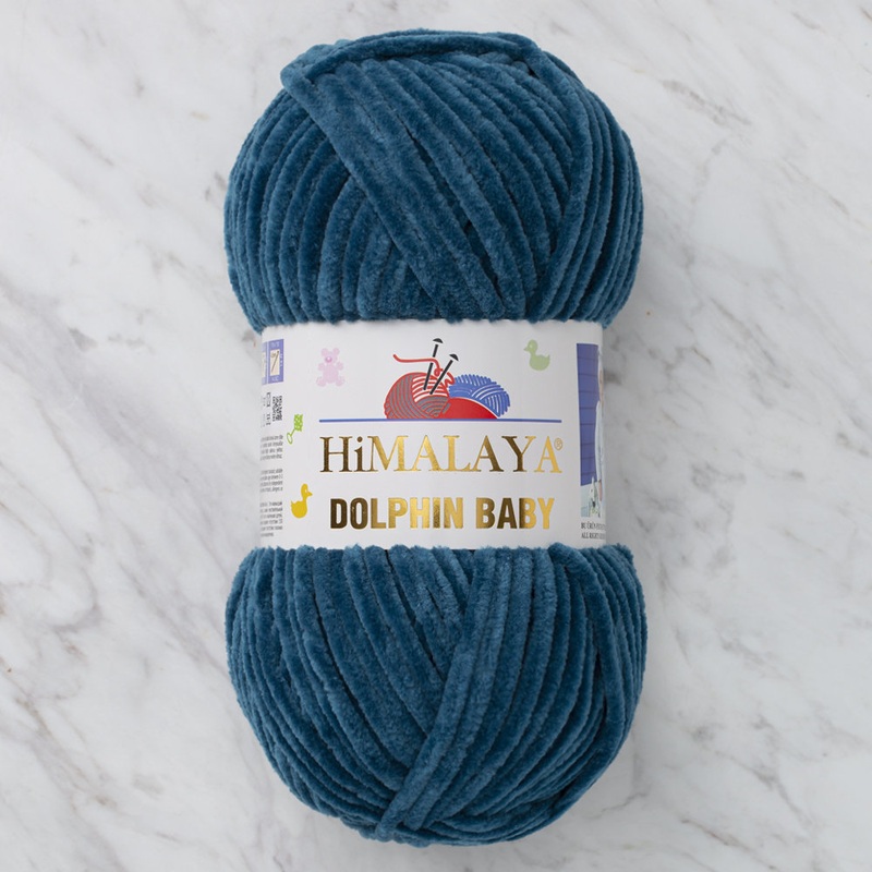Himalaya Dolphin Baby Chenille Yarn, Petrol Green – 80348