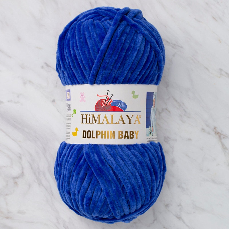 Himalaya Dolphin Baby Chenille Yarn, Saks Blue – 80329
