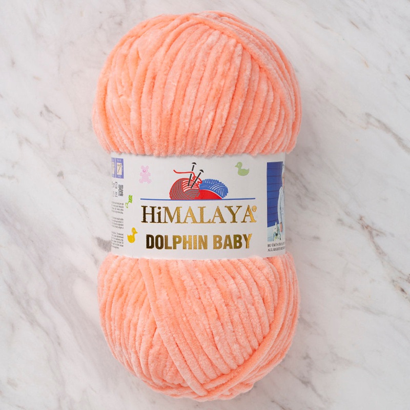 Himalaya Dolphin Baby Chenille Yarn, Salmon – 80323