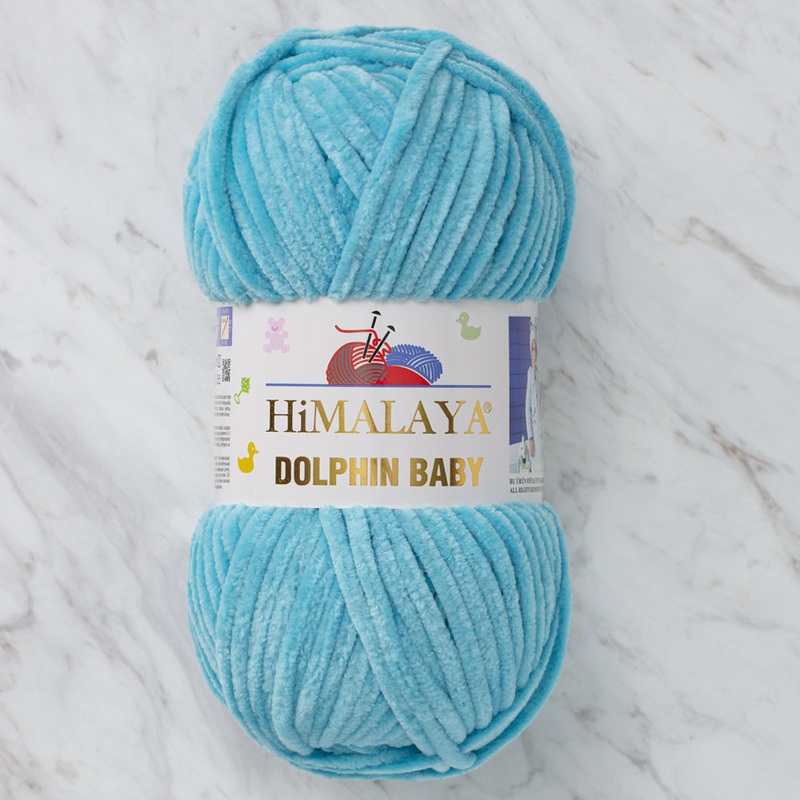 Himalaya Dolphin Baby Chenille Yarn, Turquoise – 80315