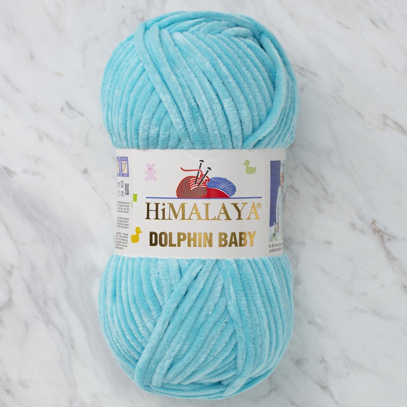 Himalaya Dolphin Baby Chenille Yarn, Turquoise – 80335