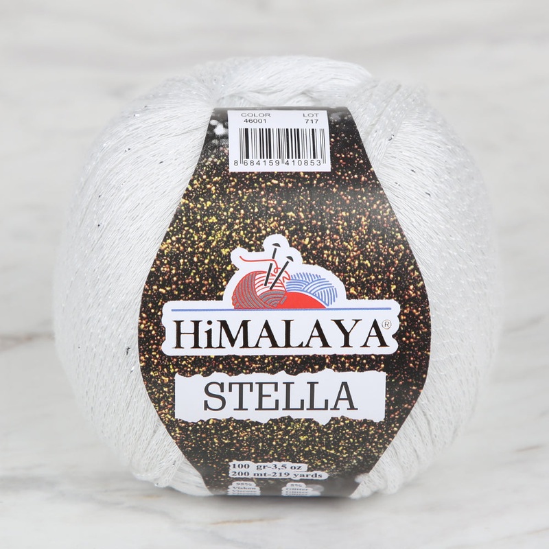 Himalaya Stella Hand Knitting Yarn,White – 46001
