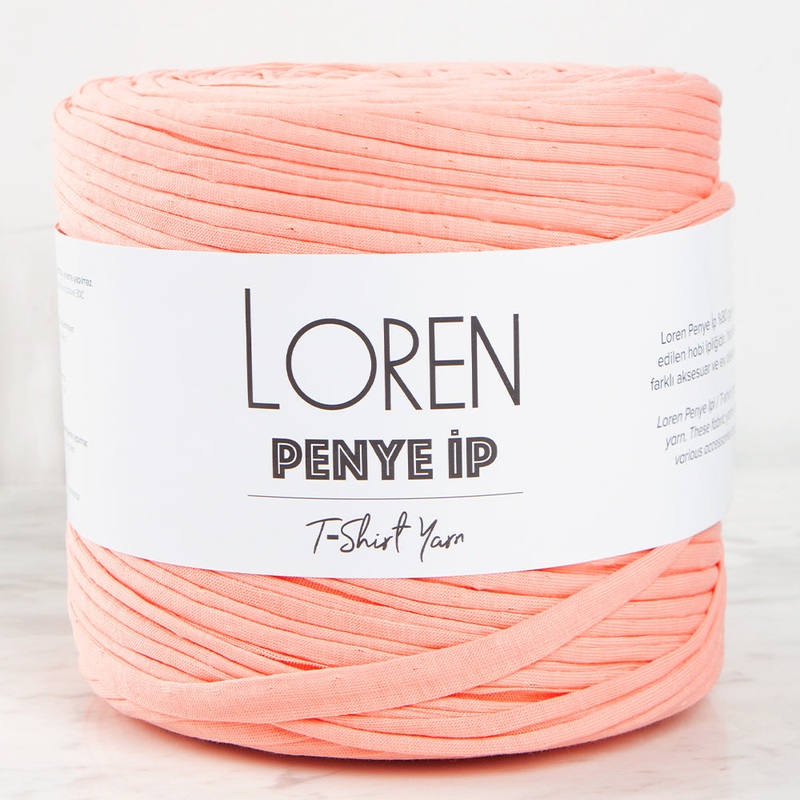 Loren T-shirt Yarn, Pinkish Orange – 54