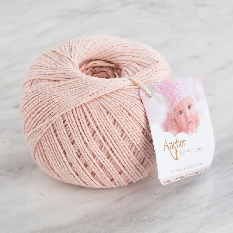 Anchor Baby Pure Cotton 4ply Yarn, Light Pink – 00432