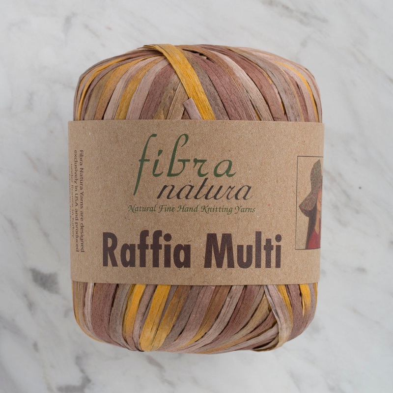Fibra Natura 35 g Raffia Paper Yarn, Variegated – 117-04