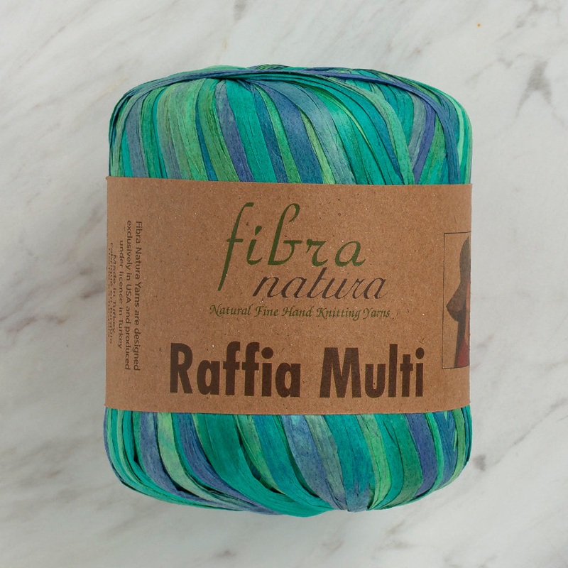 Fibra Natura 35 g Raffia Paper Yarn, Variegated – 117-05