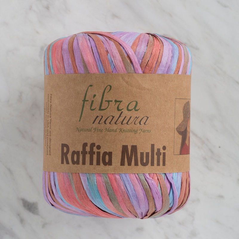 Fibra Natura 35 g Raffia Paper Yarn, Variegated – 117-10