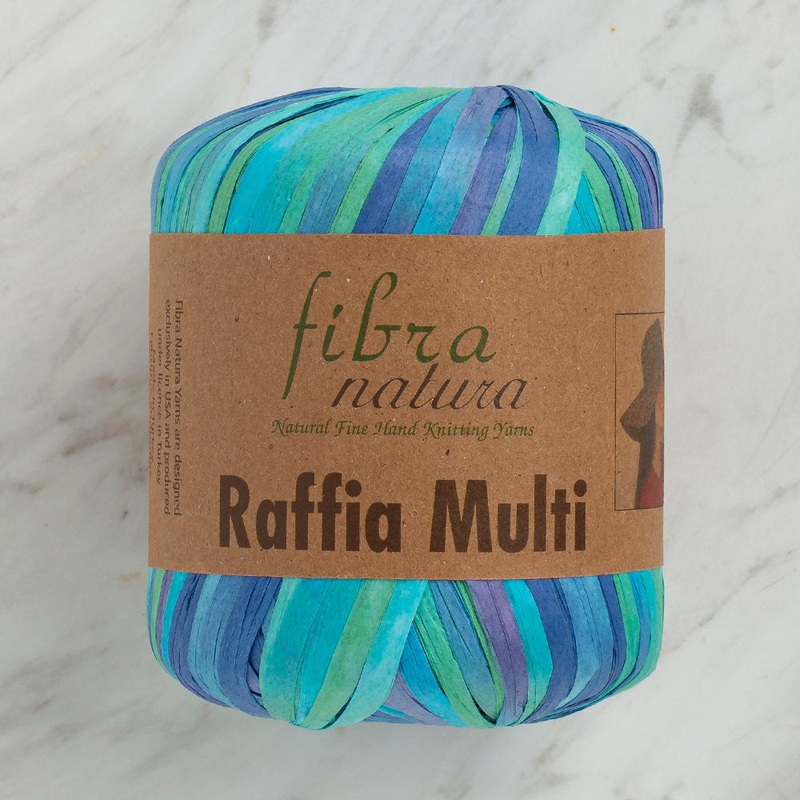 Fibra Natura 35 g Raffia Paper Yarn, Variegated – 117-11