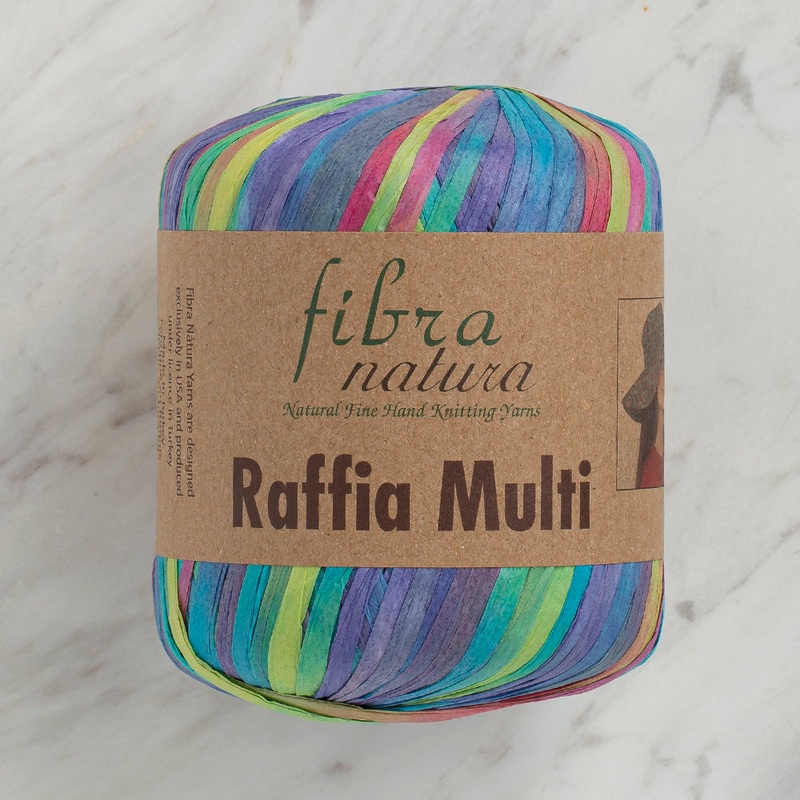 Fibra Natura 35 g Raffia Paper Yarn, Variegated – 117-12