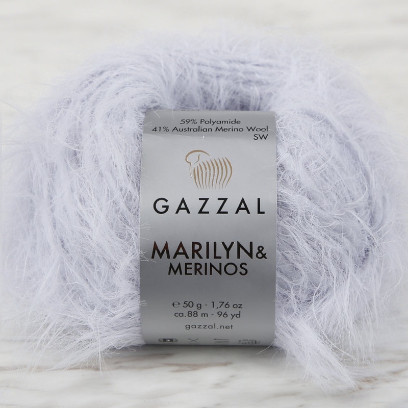 Gazzal Marilyn&Merinos Hand Knitting Yarn,Baby Blue – 8253