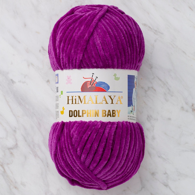 Himalaya Dolphin Baby Chenille Yarn, Purple – 80358