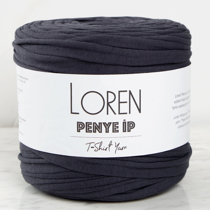 Loren T-Shirt Yarn, Anthracite – 65