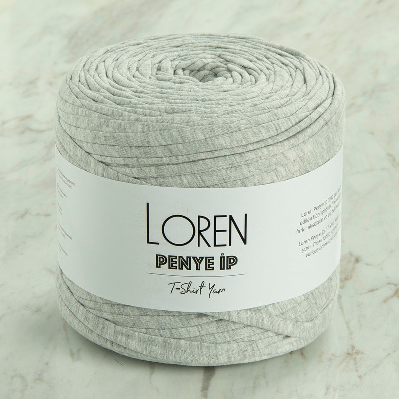 Loren T-Shirt Yarn, Heather Grey – 61