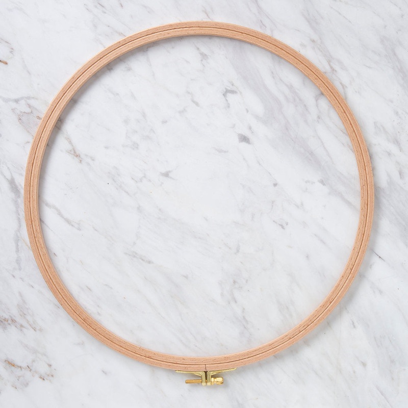 Nurge 8 mm Beech Wood Adjustable Embroidery Hoop – No.8