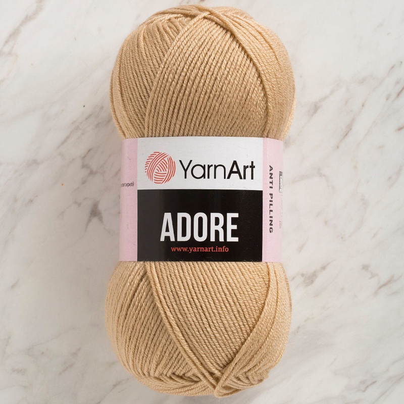 YarnArt Adore Anti-Pilling Yarn, Beige – 336