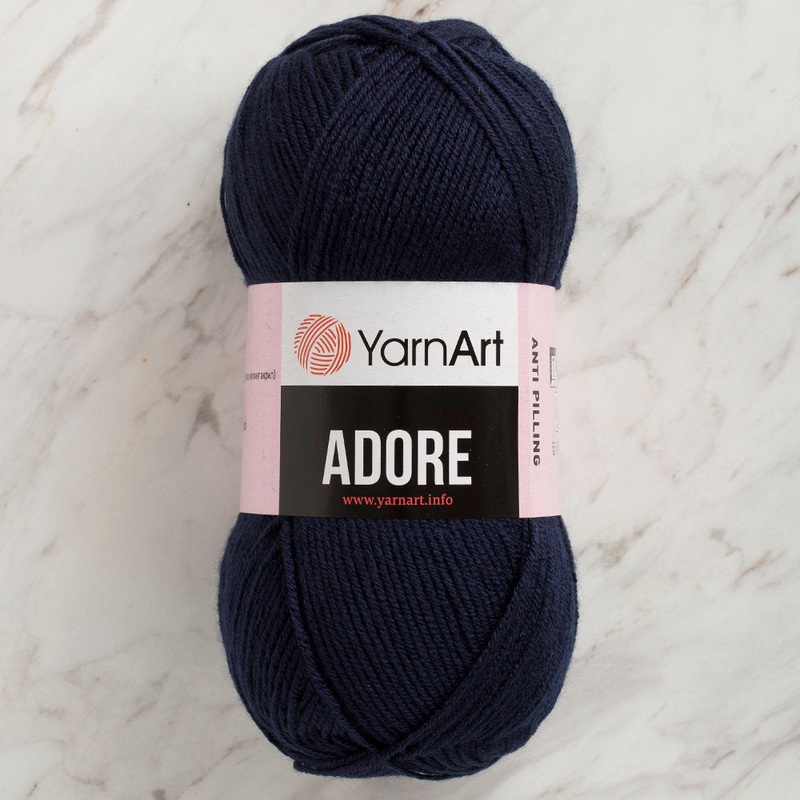 YarnArt Adore Anti-Pilling Yarn, Navy – 351