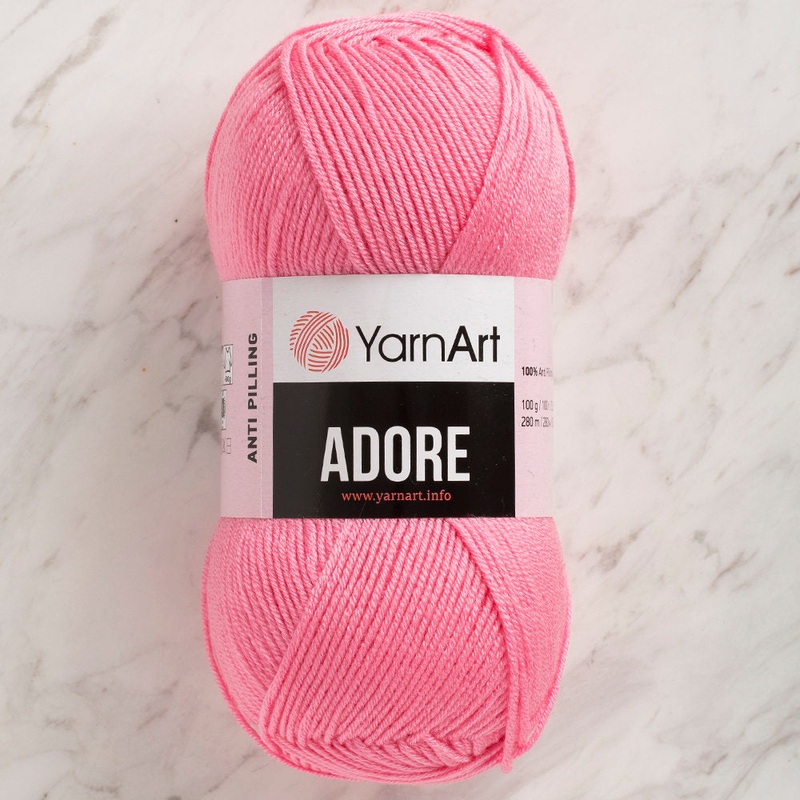 YarnArt Adore Anti-Pilling Yarn, Pink – 339