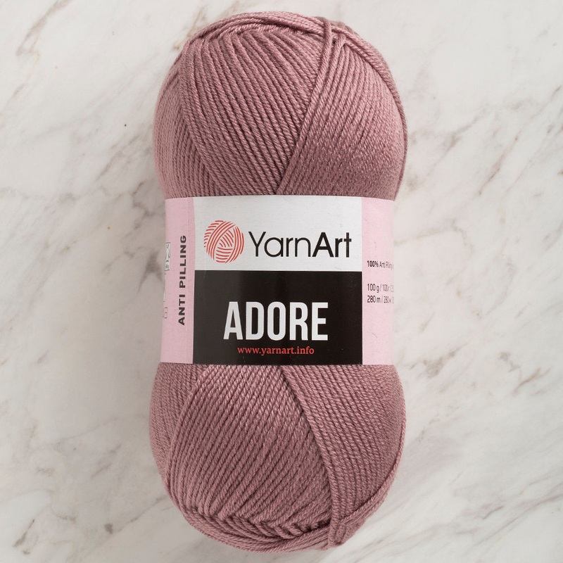 YarnArt Adore Anti-Pilling Yarn, Plum – 344