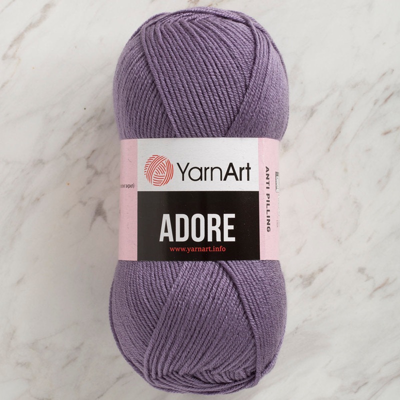 YarnArt Adore Anti-Pilling Yarn, Purple – 345