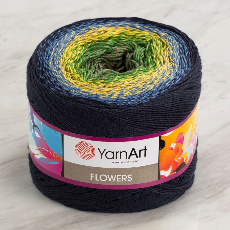 YarnArt Flowers Cotton Gradient Yarn – 250