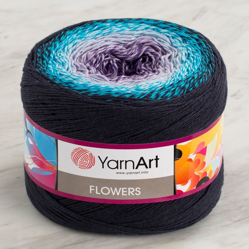 YarnArt Flowers Cotton Gradient Yarn – 254-1