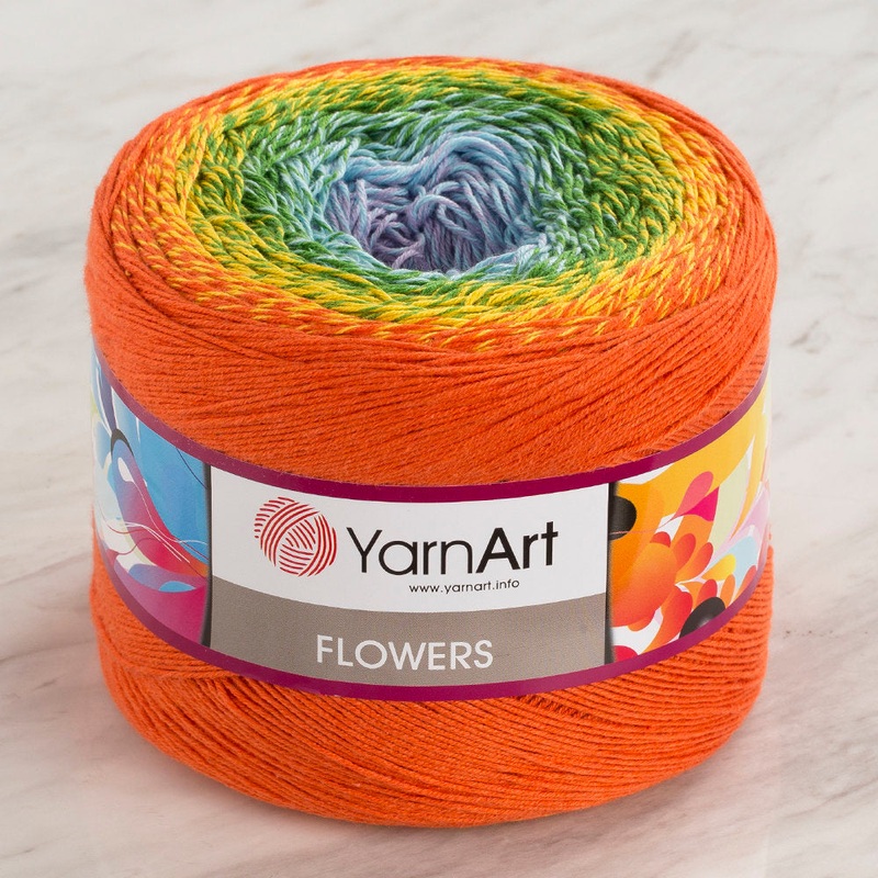 YarnArt Flowers Cotton Gradient Yarn – 255