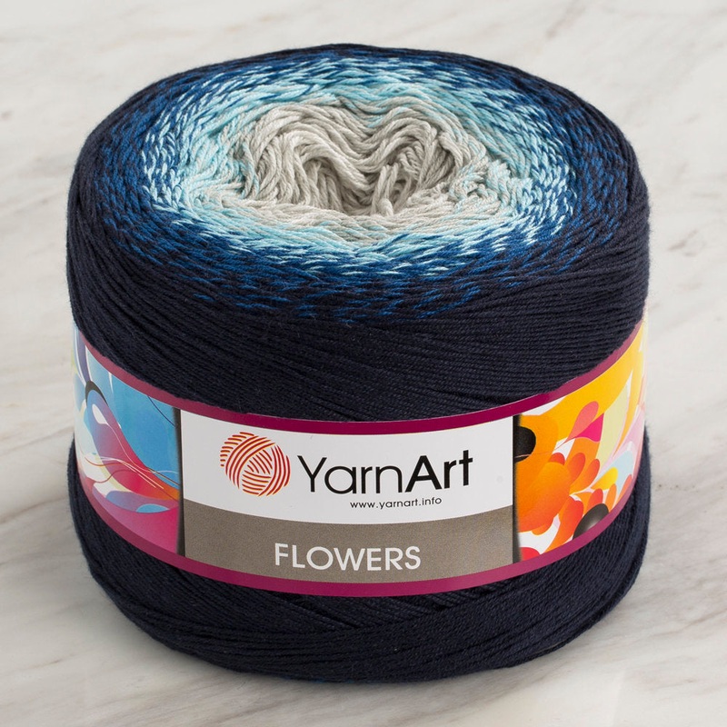 YarnArt Flowers Cotton Gradient Yarn – 261