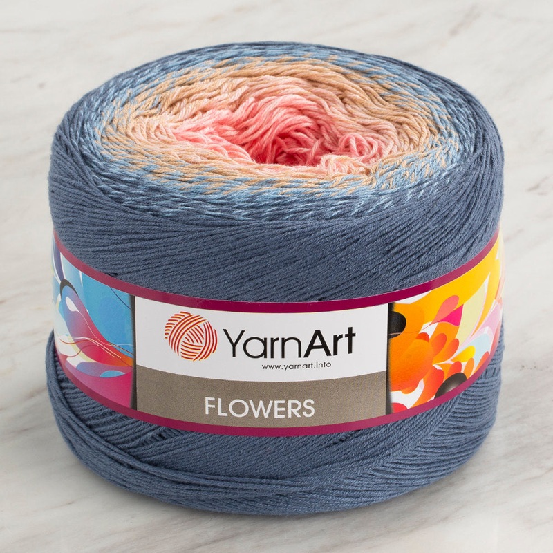 YarnArt Flowers Cotton Gradient Yarn – 262