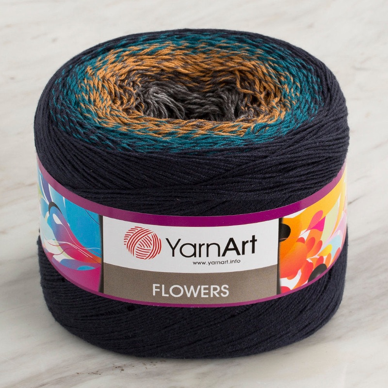 YarnArt Flowers Cotton Gradient Yarn – 263-1