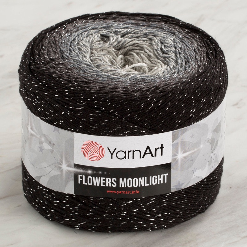 YarnArt Flowers Moonlight Cotton Lurex (Glitter) Gradient Yarn – 3253