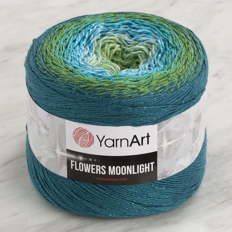 YarnArt Flowers Moonlight Cotton Lurex (Glitter) Gradient Yarn – 3256