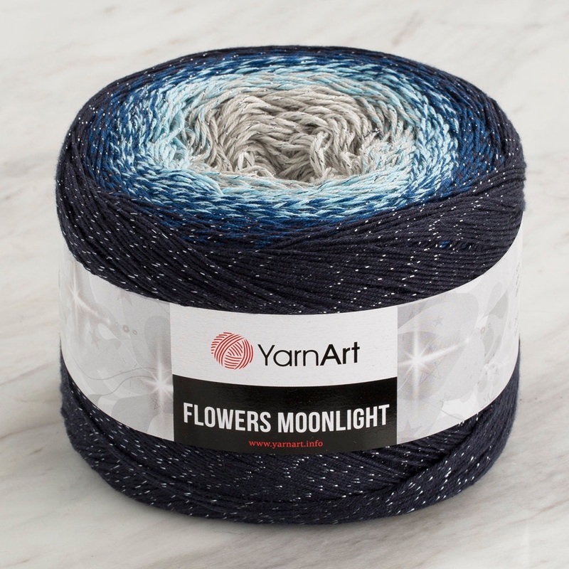 YarnArt Flowers Moonlight Cotton Lurex (Glitter) Gradient Yarn – 3261