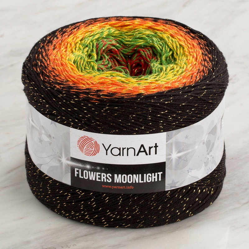 YarnArt Flowers Moonlight Cotton Lurex (Glitter) Gradient Yarn – 3267