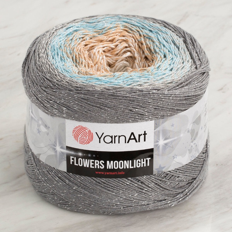 YarnArt Flowers Moonlight Cotton Lurex (Glitter) Gradient Yarn – 3268